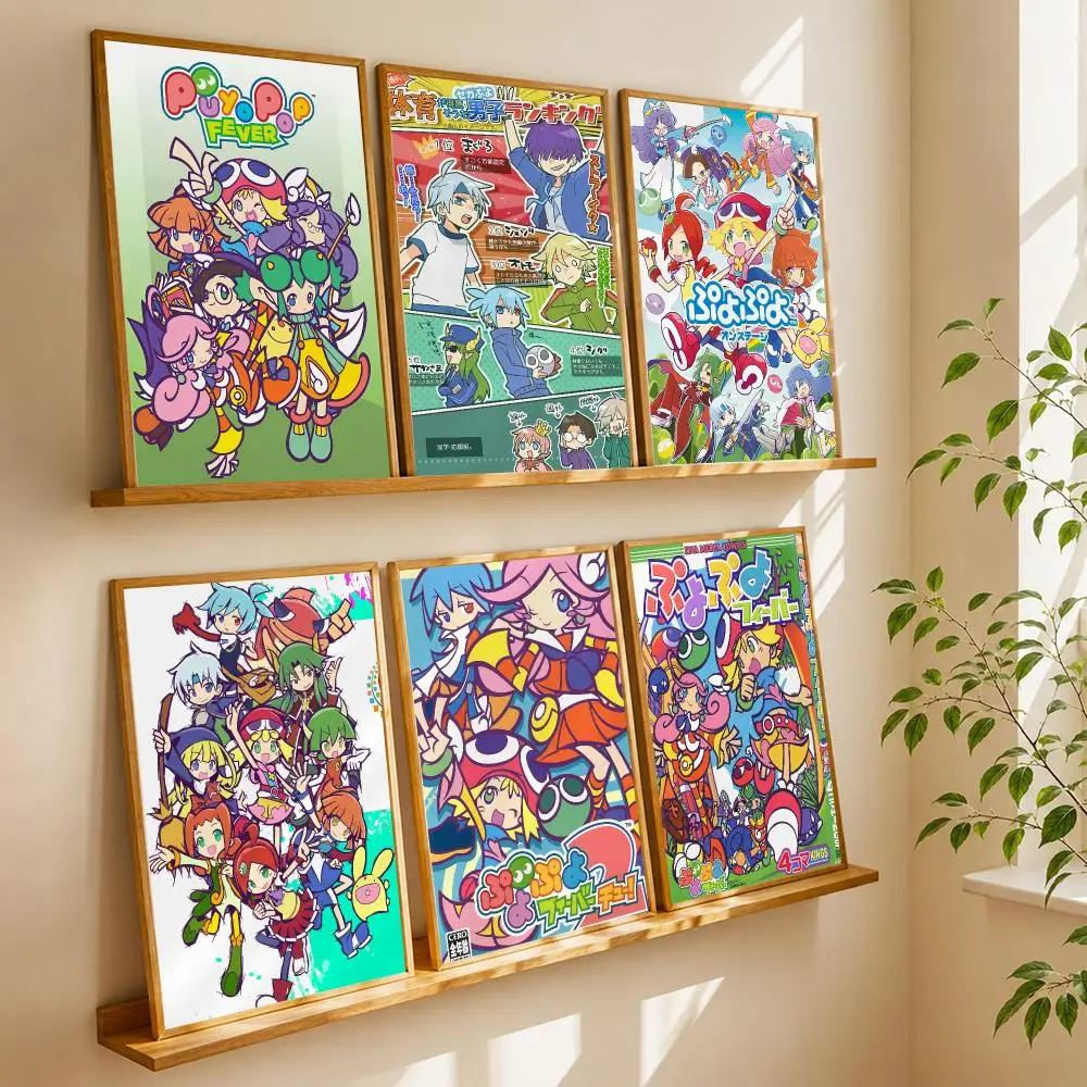 P-Puyo P-Puyo F-Fever Sig Poster HD Wall Art Wall Stickers Home Living Room Bedroom Bar Office Decor Prints