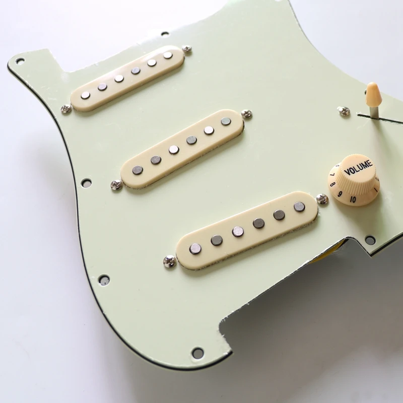 Flatwork pickup DS55 Prewired Mint Green Guitar pickguard Loaded for quality handmade guitar building kits