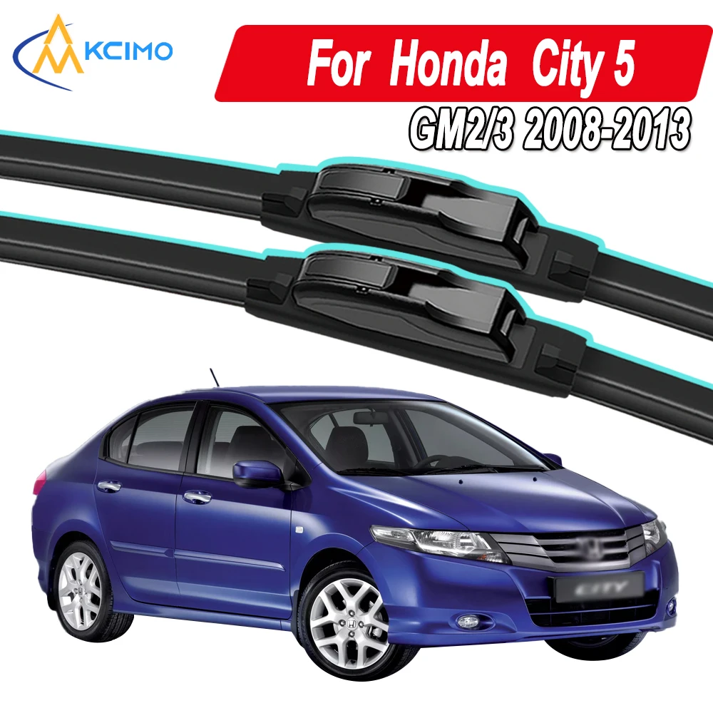 

Silicone Car Wiper Blades for Honda City 5 GM2/3 2008-2013 - All Weather Silent Wiper Blades, Quick Release Clip