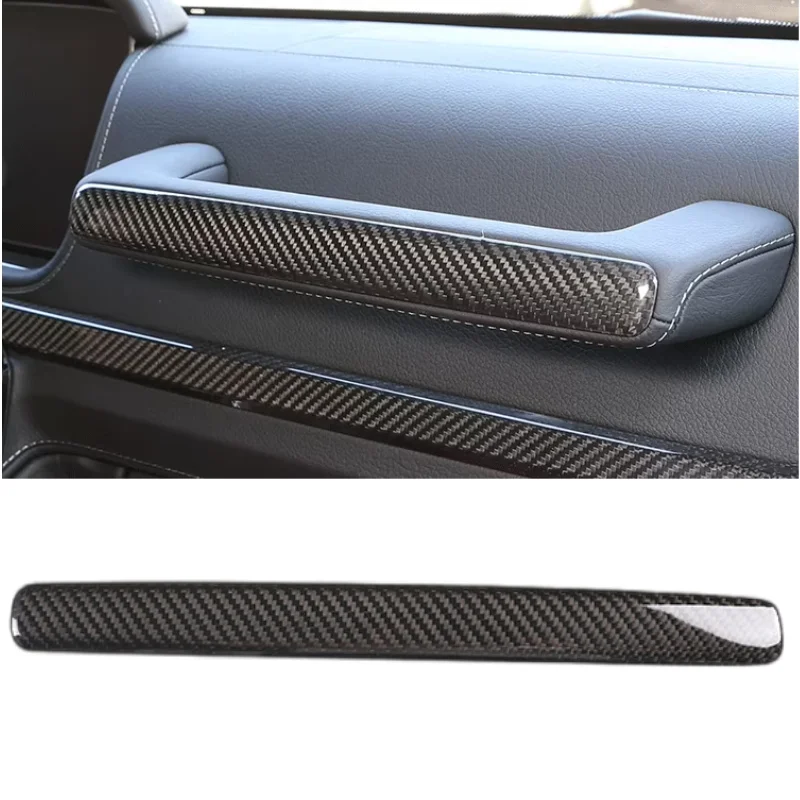 

For Mercedes-Benz G-Class W463 W464 G63 G500 Dry Carbon Fiber Storage Compartment Handle Cover Decorative Piece