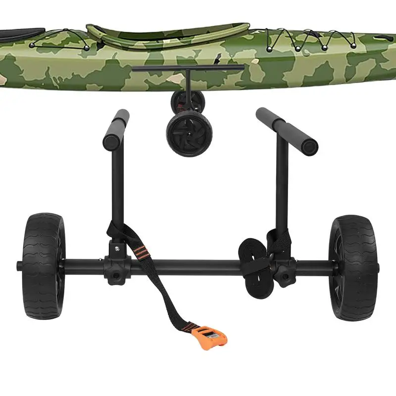 

Canoe Trailer Paddle Board Trolley With All-Terrain Wheels Kayak Wheels Cart Width Adjustable Kayak Roller Cart For Kayaking