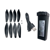 4DRC F13 Drone Spare Part Kit 4D-F13 Propeller Blade Wing & Battery 7.4V 3000mAh & USB Charger Cable Part Accessory