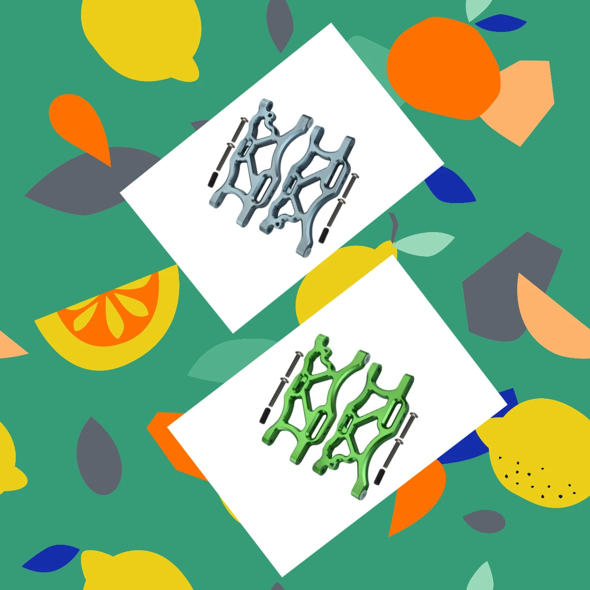 

GPM Aluminum Rear Lower Arms V2 for ARRMA Limitless 6S/8S Infraction Typhon 6S Felony - Upgrade ARA7617V2