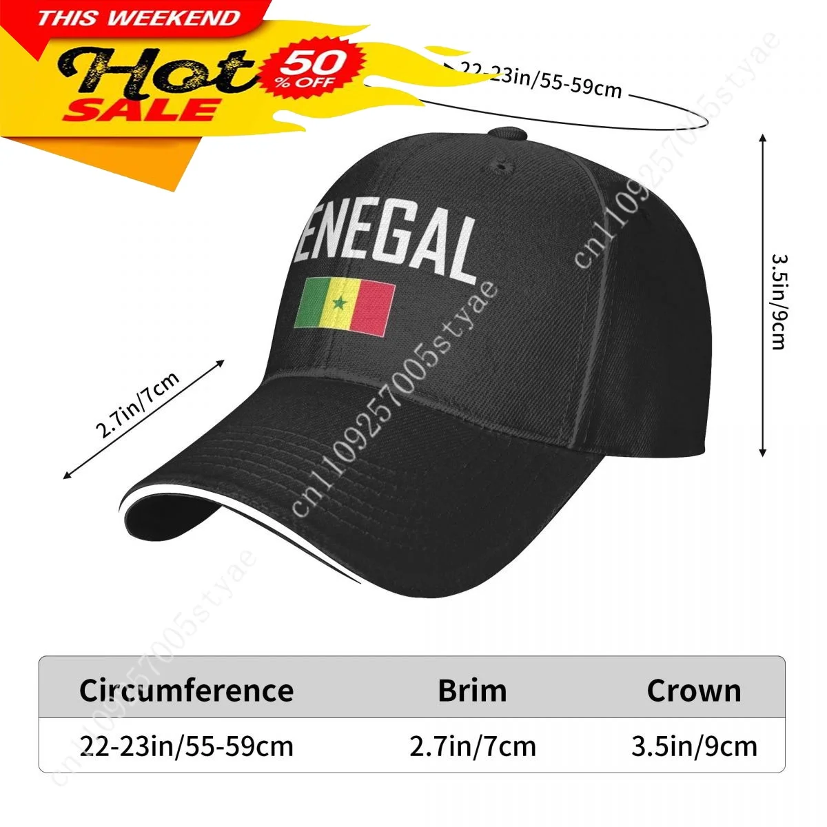 سينيغال العلم قبعة رجل امرأة قبعة بيسبول موضة Sunhat قابل للتعديل الهيب هوب القبعات قبعات سائقي الشاحنات كول في الهواء الطلق قبعات ترد لمكانها