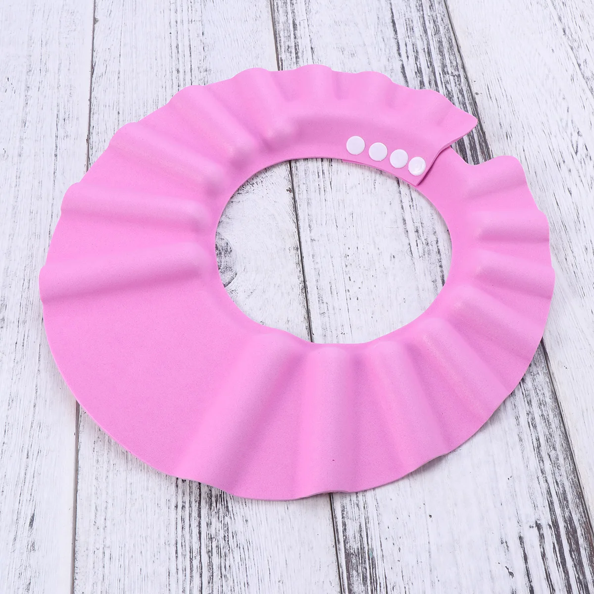 

Blue Baby Shower Bathing Cap EVA Waterproof Shampoo Hat Kids Easy Wear Adjustable Eye Protection Bath Accessories