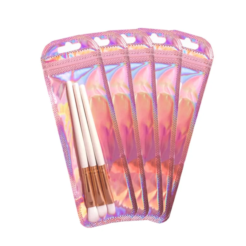 2025 الاتجاه 100 قطعة الأغلاق الثلاثية الأبعاد القلم رائحة برهان الحقيبة سستة إغلاق أكياس التعبئة والتغليف القابلة للغلق للقلم قابل للغلق تخزين با