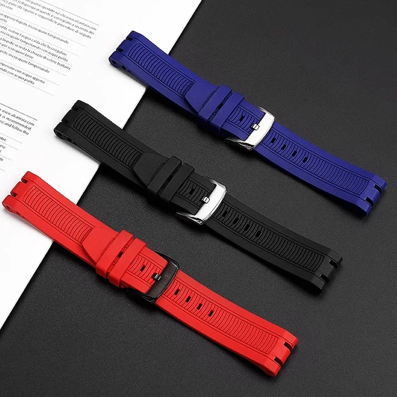 22 مللي متر الرياضة سيليكون المطاط ل تيسو سباق T115417A سلسلة خاصة مزدوجة الشق حزام ساعة اليد T115.427 سلسلة ساعات رجالي