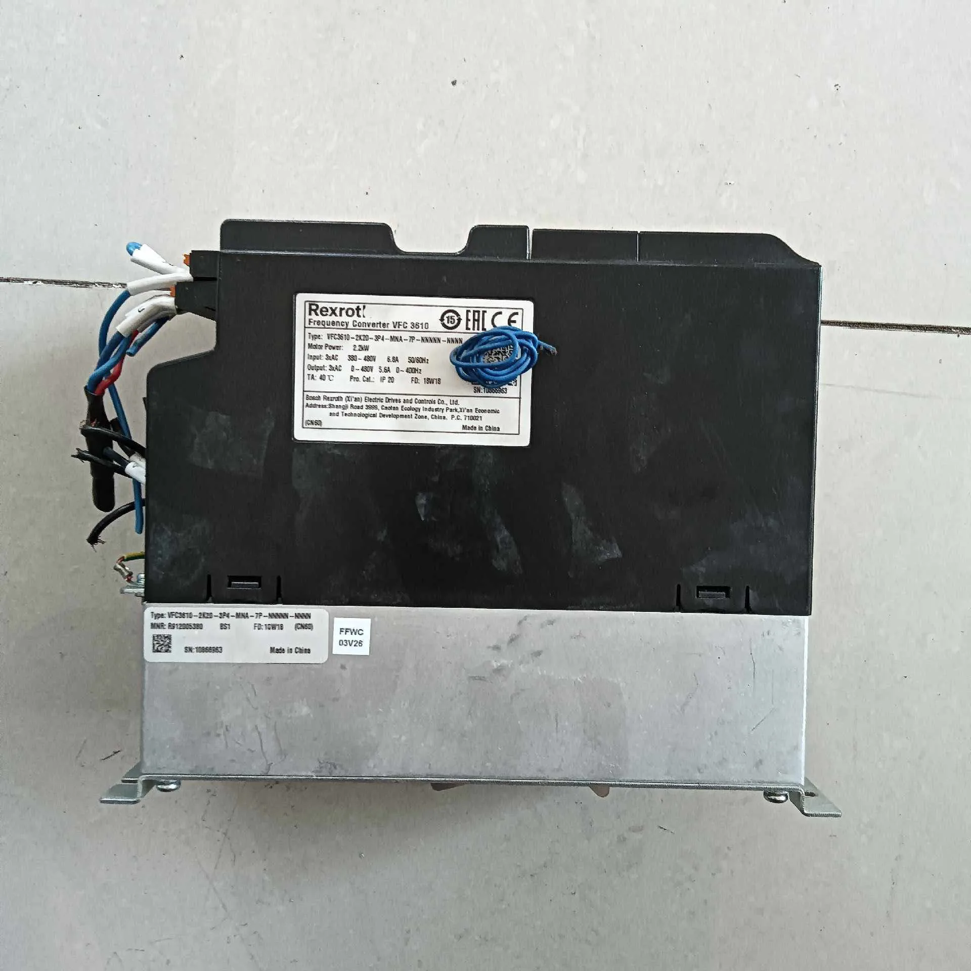 VFC3610-2K20-3P4-MNA-7P VFC3610 Inverter per Rexroth