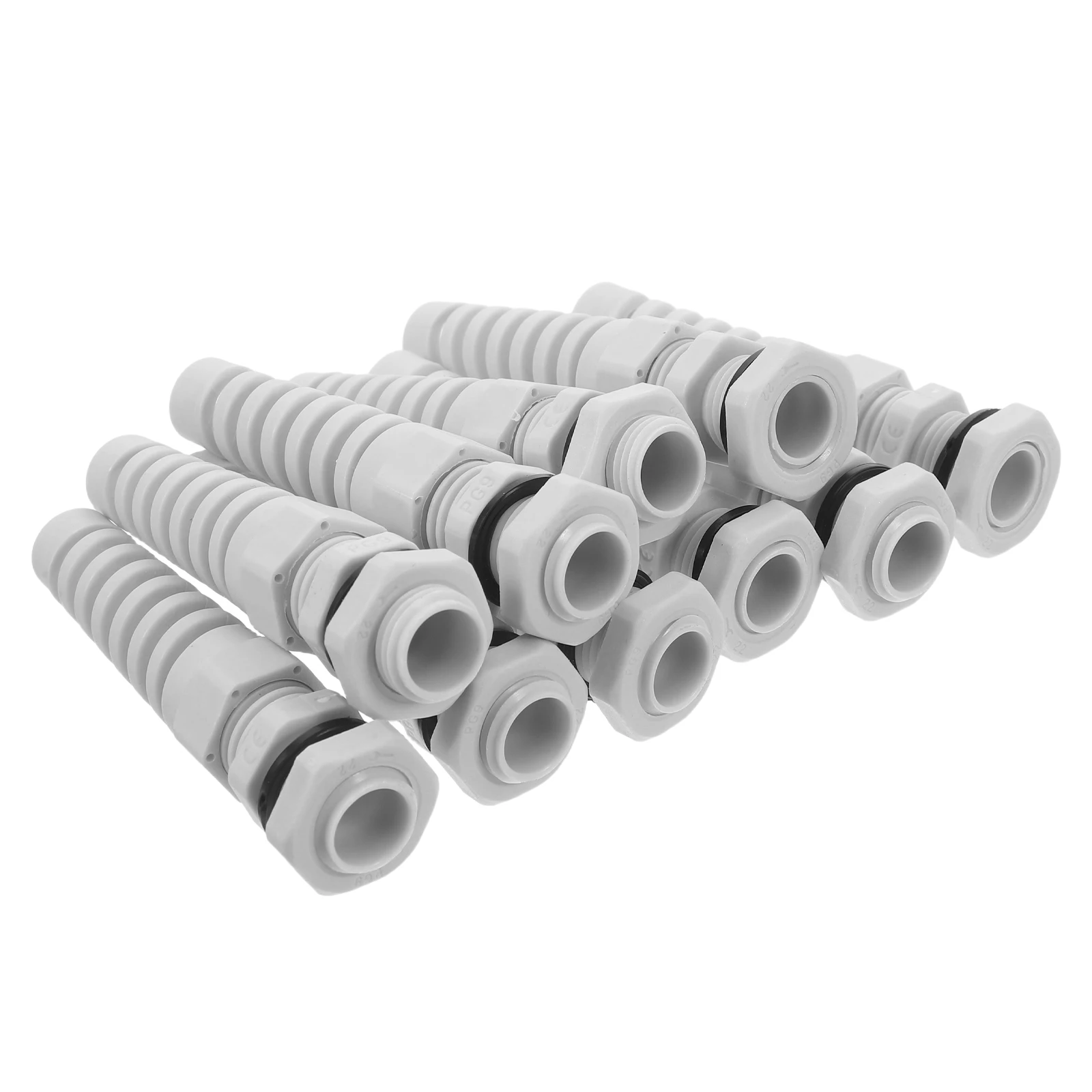 

10pcs Cable Strain Relief Gland Waterproof Nylon Spiral Adjustable Connector Joints Twist Resistant 4-8Mm Wire