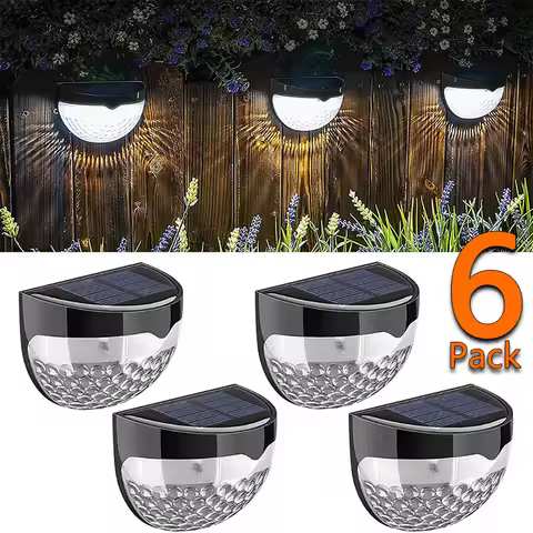 Solar Deck Light Outdoor Peel And Stick Deck Railing Lights, Long-lasting &amp; Durable Waterproof For Outdoor Stairs, Step, Fence
