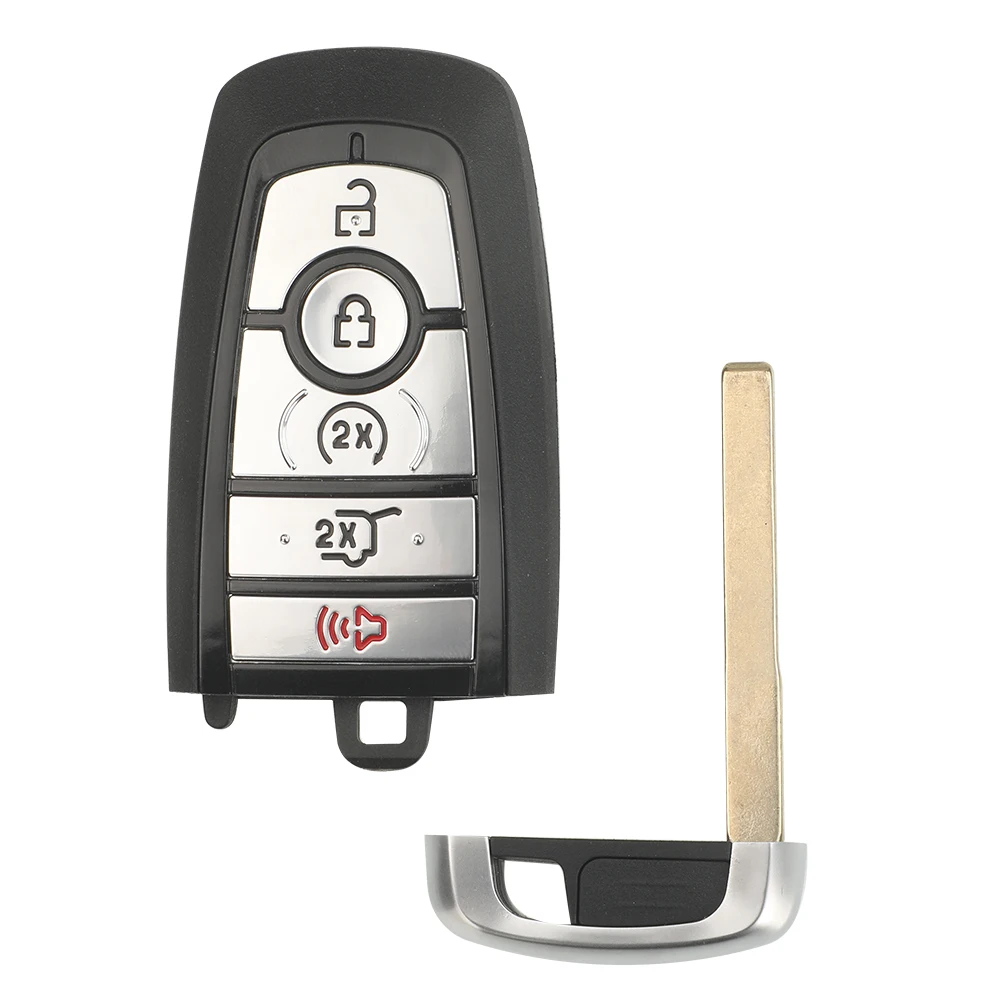 jingyuqin New Remote Car Key For Ford Fusion Mondeo Mustang Explorer Edge 2015 2016 2017 2018 Fob Protect Cover Shell Case