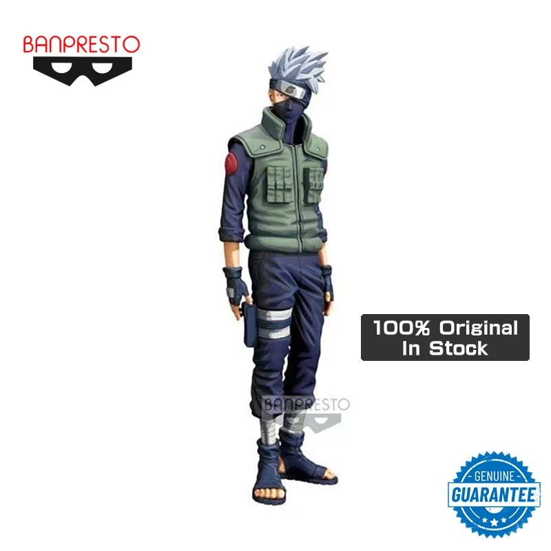 

Genuine Original Banpresto Grandista Nero 29cm NARUTO Anime Hatake Kakashi Comic Color Collectible Action Figures Toy Model Gift