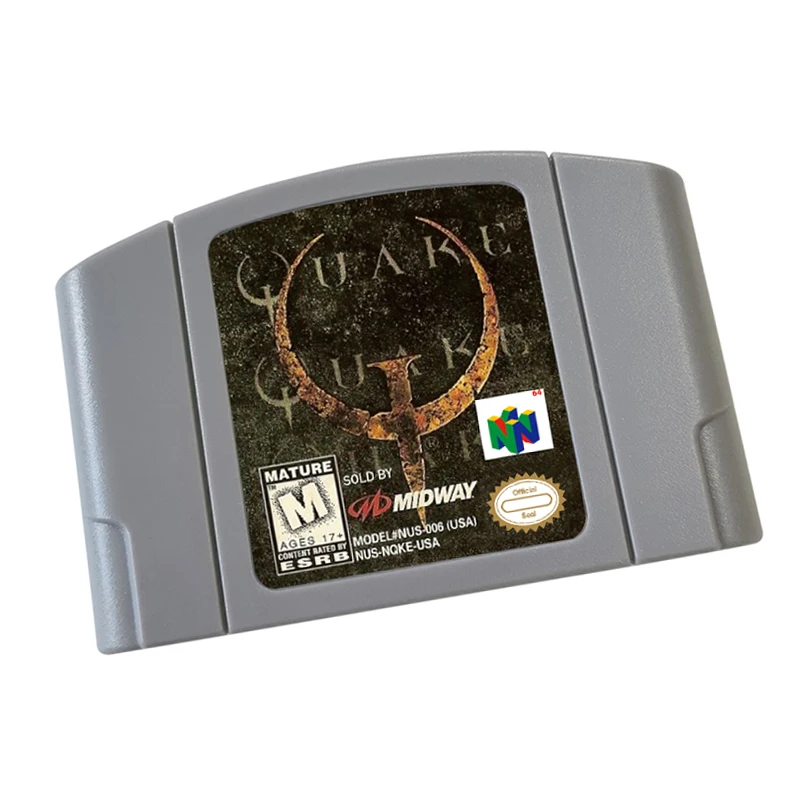 N64 games Cartridge -Quake 64 NTSC  And PAL Version Retro Games reconstructed