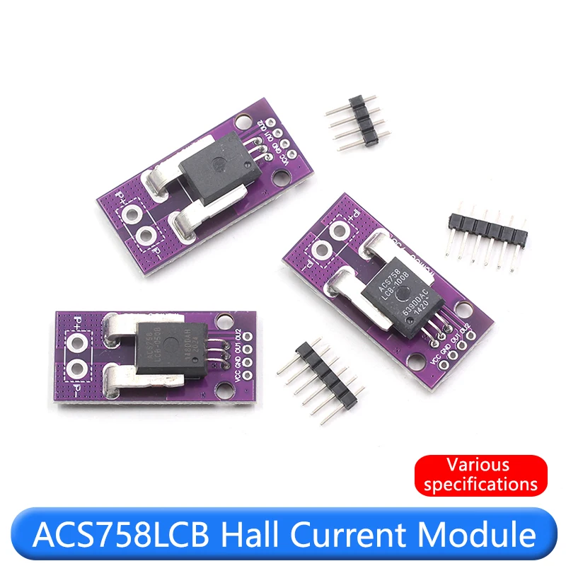 ACS758LCB Hall Current Module 50A/100A/200A ranges Accurate stable For electronics Monitor precisely Boost efficiency