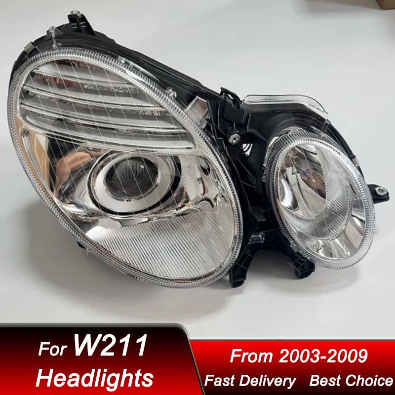 Applicable to 02-08 Mercedes Benz E-Class headlight W211 front headlight E260 E300 E200 front lighting semi assembly