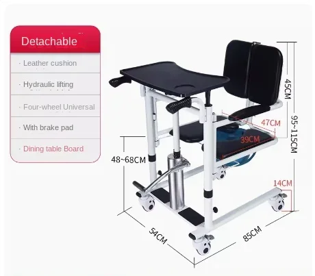 

Elderly care artifact toilet chair multi-functional non-lifting bedridden patient shift chair