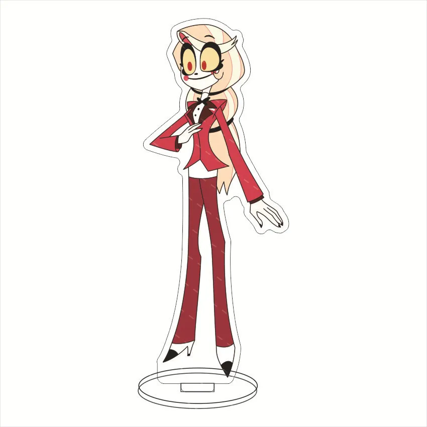 Hazbin Hotel Anime Cosplay Stand Cartoon Figure Charlie Morningstar Vaggie Alastor acrilico in piedi Desktop Decor modello regalo