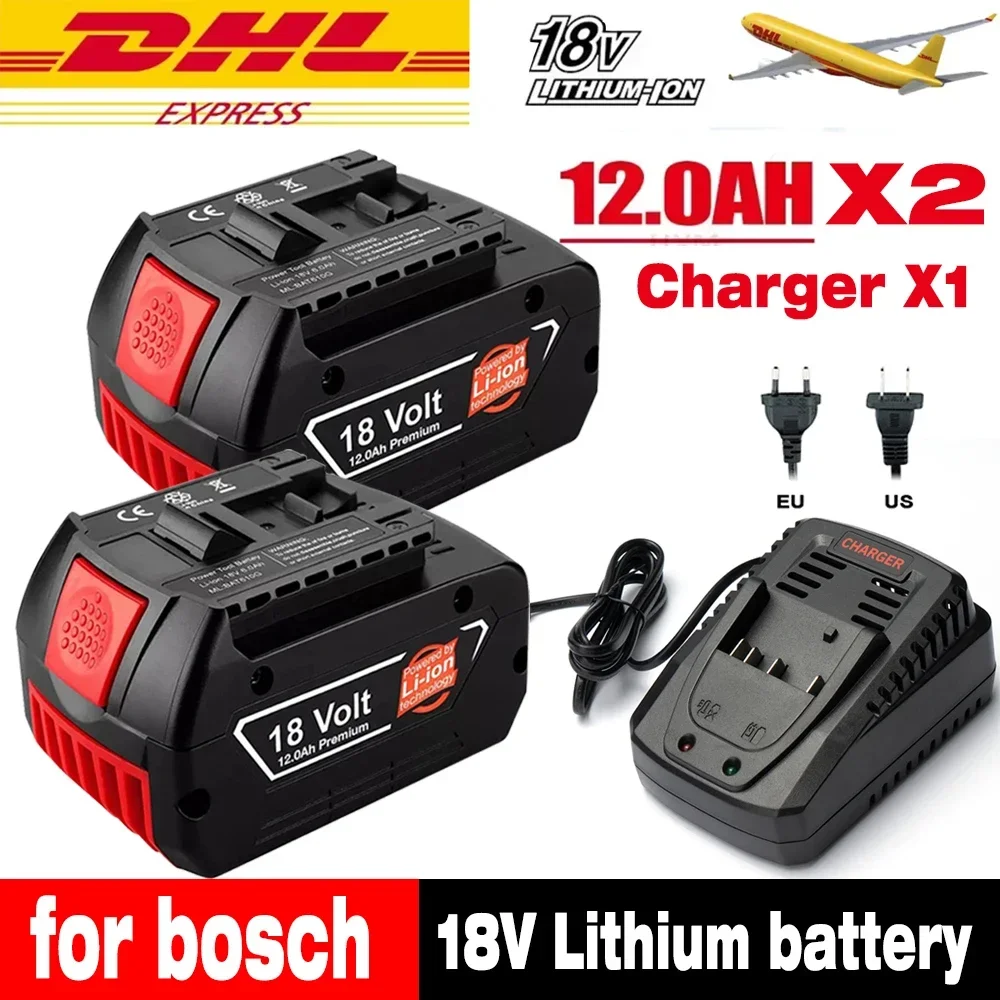 

✅18V 12.0Ah Battery Original for Bosch 18V Professional power tools GBA GBH GSR GSB BAT618 BAT609 BAT620 Replacement Battery