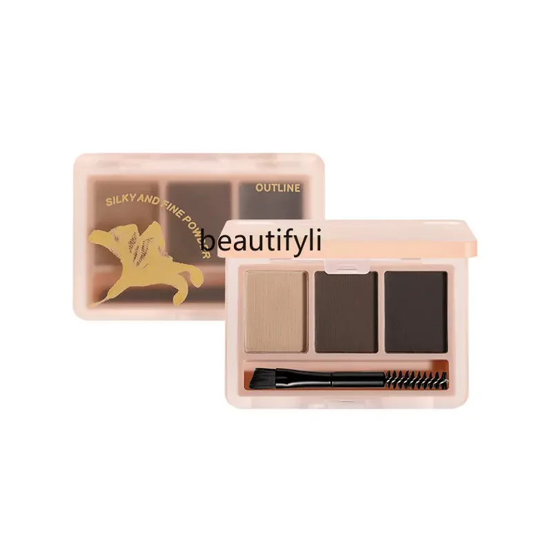 yj Eyebrow Powder Waterproof Sweatproof Fadeless Eyebrow Pencil Eyebrow Powder Eye Shadow Blush Makeup Palette