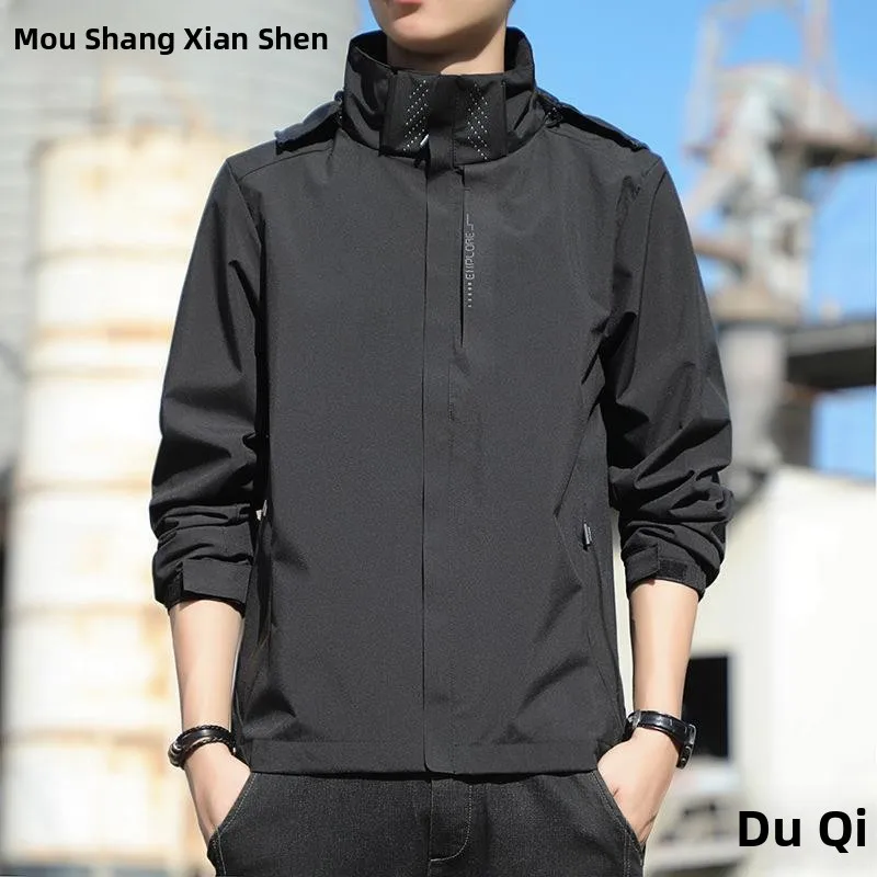 Cortavientos Impermeable para Hombre y Mujer, Ropa de Montaña Ligera de Primavera/Otoño, Marca de Moda, Ideal para Escalada e...