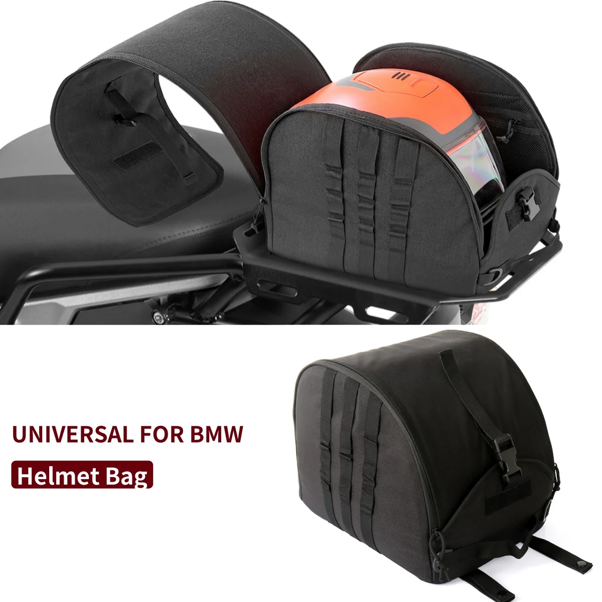 

Motorcycle Back Seat Bags High Capacity Helmet Bag Multifunctional Tail Bag Waterproof Rear Seat Bag Tailbag Universal For BMW