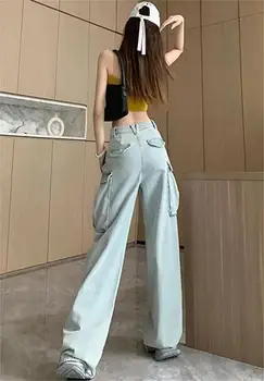 10 best sales Calça jeans com fivela falsa - №6