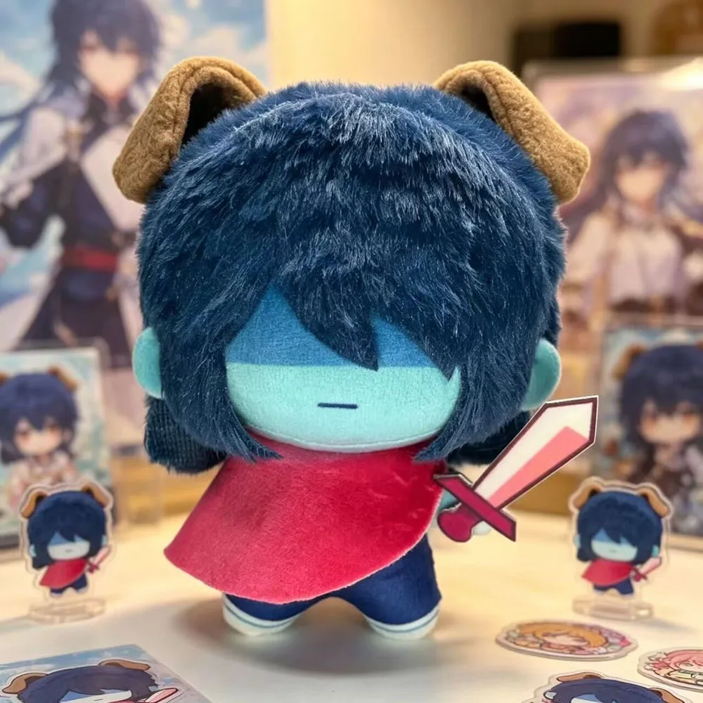 10cm Pendant Deltarune Kris Plush Doll with Ear XMAS Halloween Kris Stuffed Toy Print Plusie Doll Mini Present Collect Gifts