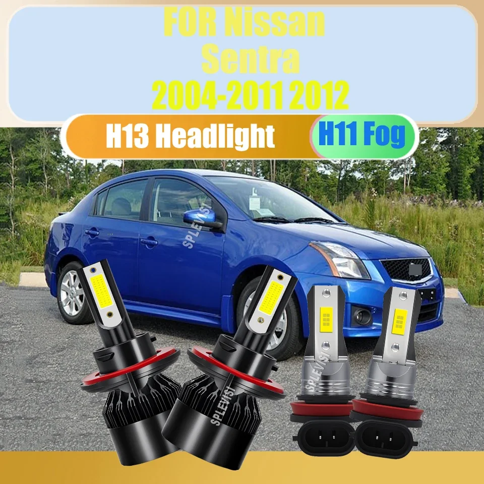 Make Every Drive Safer with H13 9008 H11 LED Headlight Fog Lights For Nissan Sentra 2004 2005 2006 2007 2008 2009 2010 2011 2012