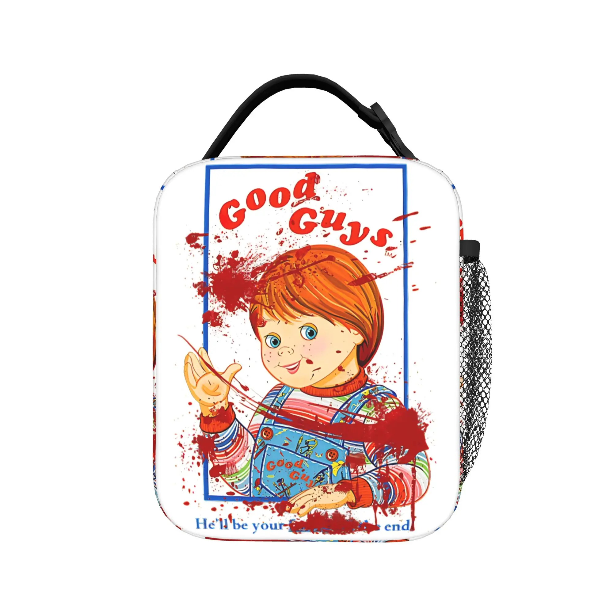

Детская сумка для обеда Good Guys Child Doll Chucky Cowboy, милый ланч-бокс для девочек, школьная портативная сумка-холодильник, термосумка для обеда с принтом Оксфорд