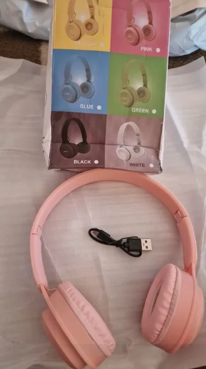 Hifi Sound Bluetooth Headphones Wireless Over-Ear Headsets with Microphone Noise Reduction Comfortable for Travel And Home Use photo review