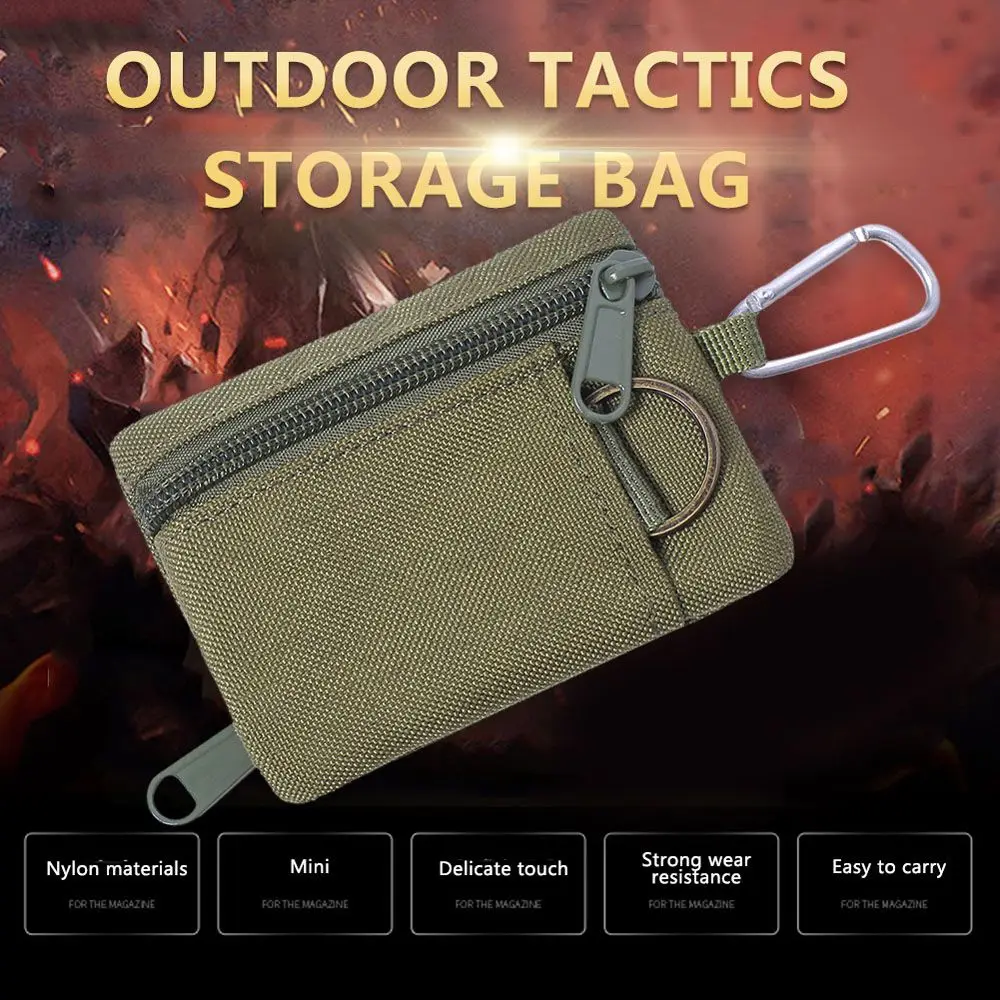 

Travel with Carabiner Waterproof Portable Mobile Phone Pouch Belt Bag Wallet Waist Bag Coin Purse Fanny Pack Zipper Pouch
