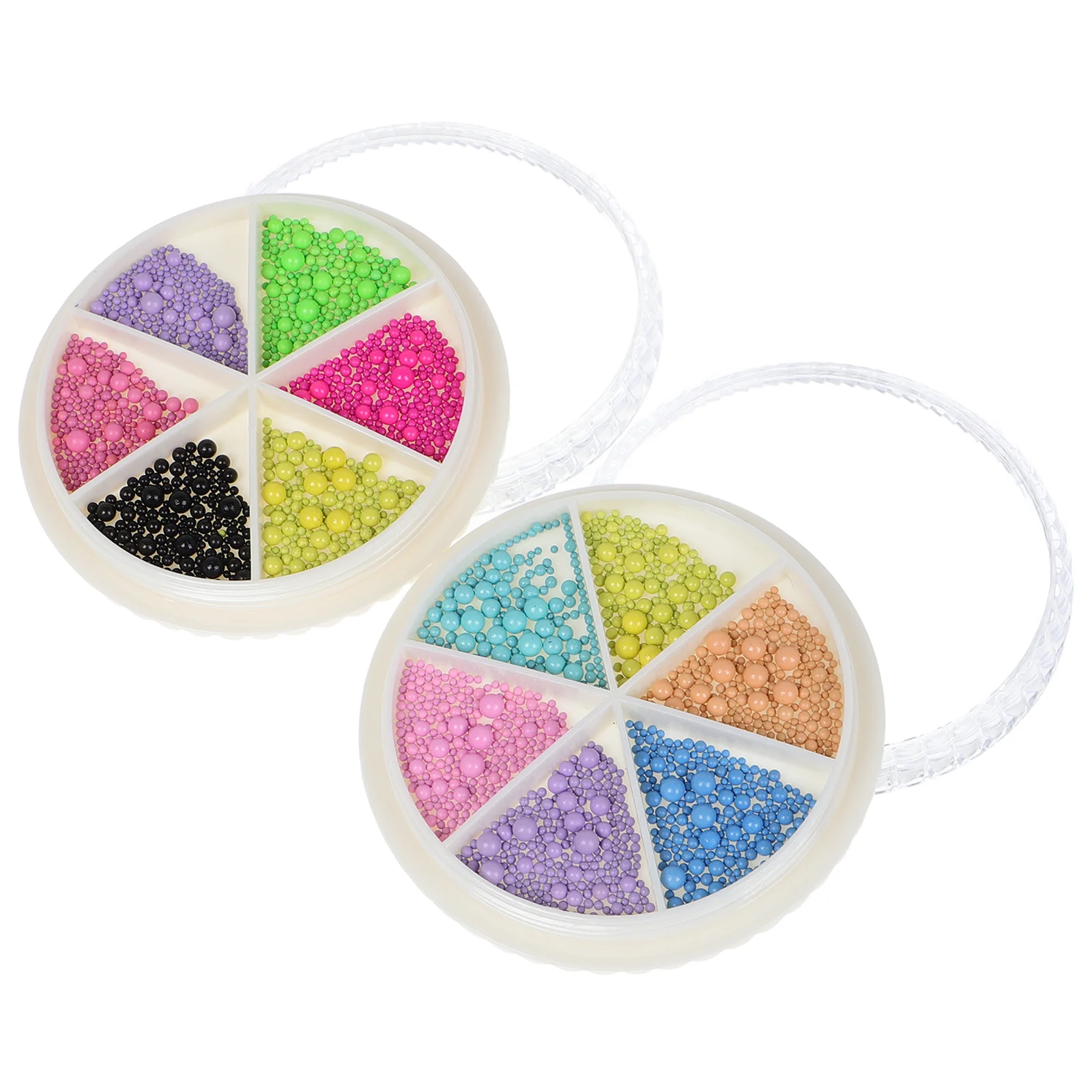 

2 Boxes Nail Macaron Colored Steel Balls Decoration Charms Beads for Women Nails Manicure Accessories