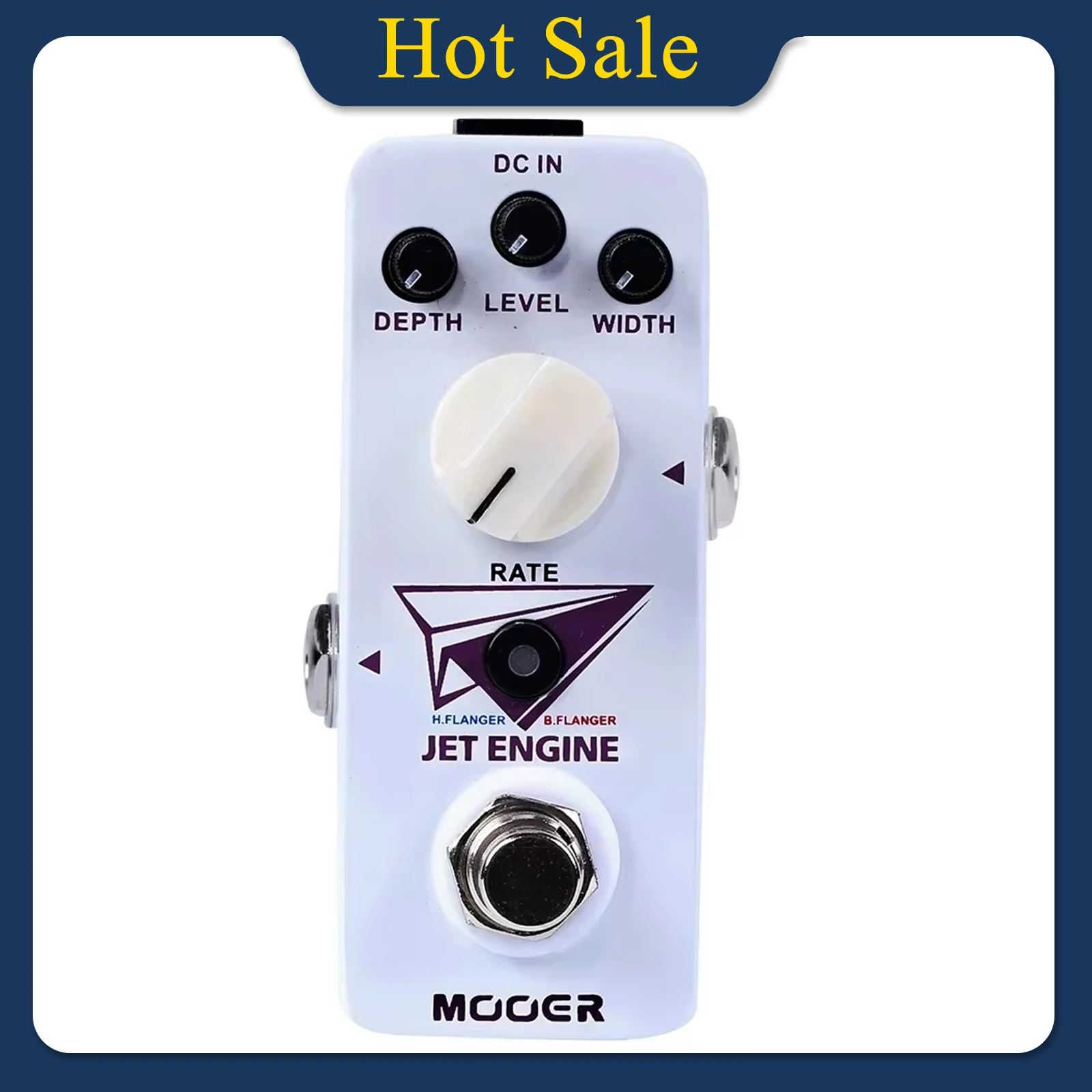 MOOER Jet Engine Guitarra Effect Pedal Micro Series Compact Effect Digital Multi-Frequency Flanger Pedal Guitar Accessories