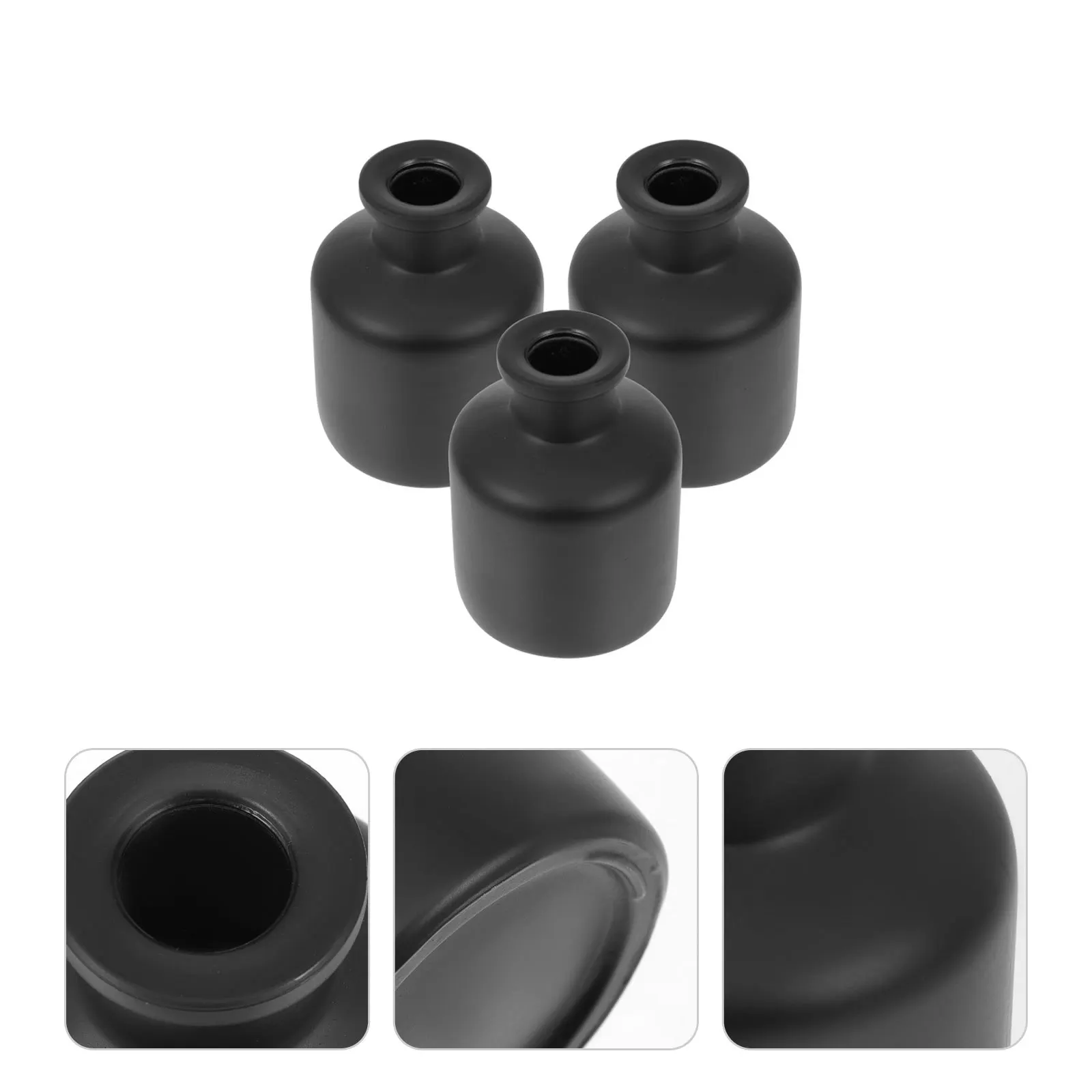 3Pcs Glass Aroma Bottles for Essential Oils Perfume Storage Home Decor Desktop Aromatherapy Dispensing Container