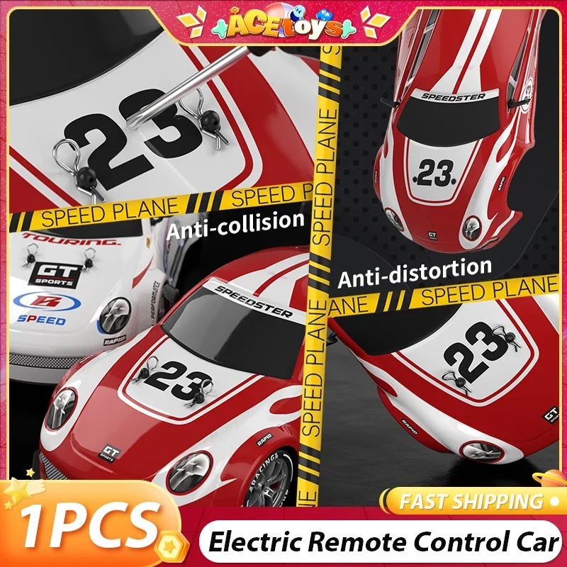 

1:16 Electric Remote Control Car With LED Light 2.4G Auto-Pairing 4-Wheel Sturdy HIgh Speed Racing Fun Children's Drift Car Toys