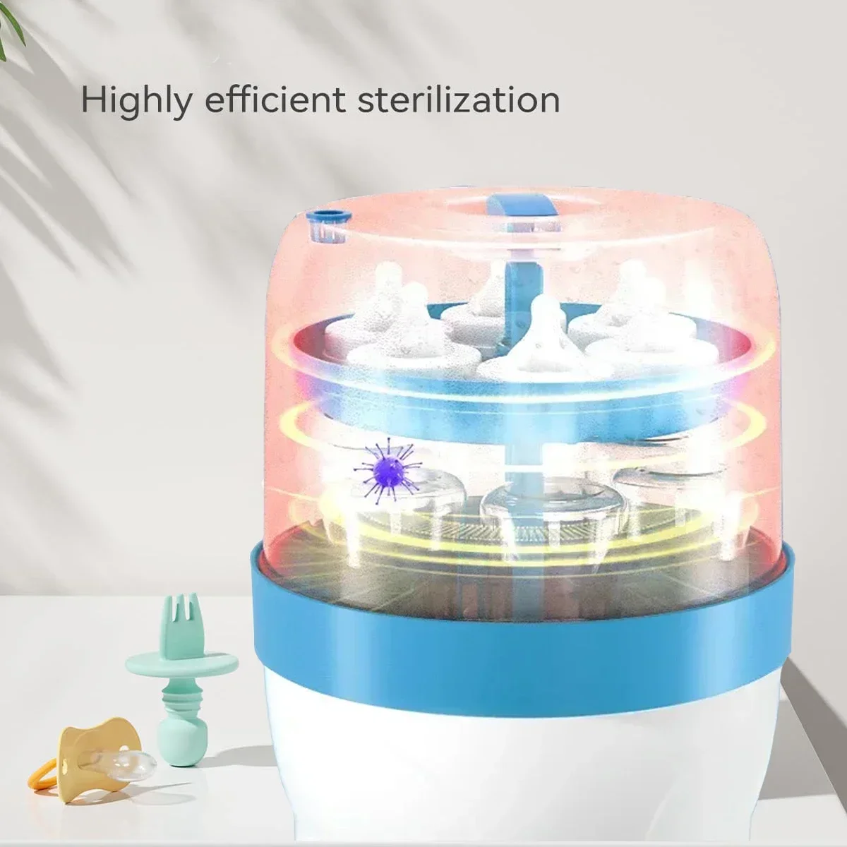 Large Capacity Baby Feeding Bottle Sterilizers with Automatic Power Off Control Baby Accessories EU AU Plug Baby Accessories