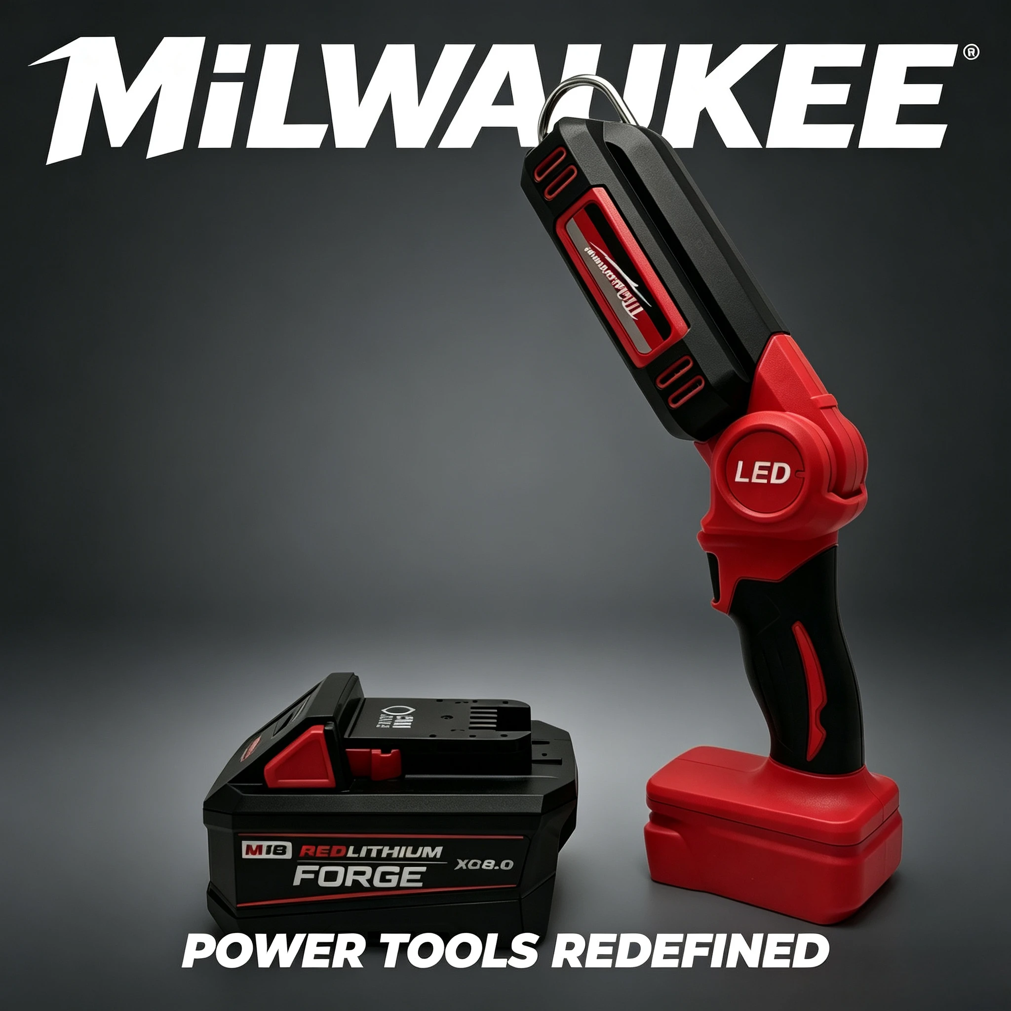 

New 100% Original Milwaukee M18 Battery, 18V durable lithium-ion, Model 48-11-1840, for consistent job site power and improved