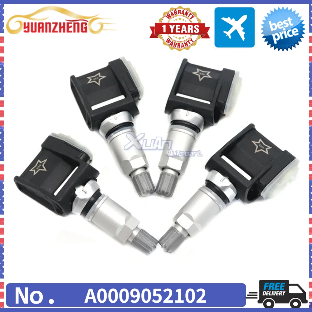 1/4PCS 36106887140 A0009052102 For BMW 5-Series G30 7-Series G11 X3 X4 X6 X7 for Mercedes-Benz A E GLE-Class 433MHz TPMS SENSOR