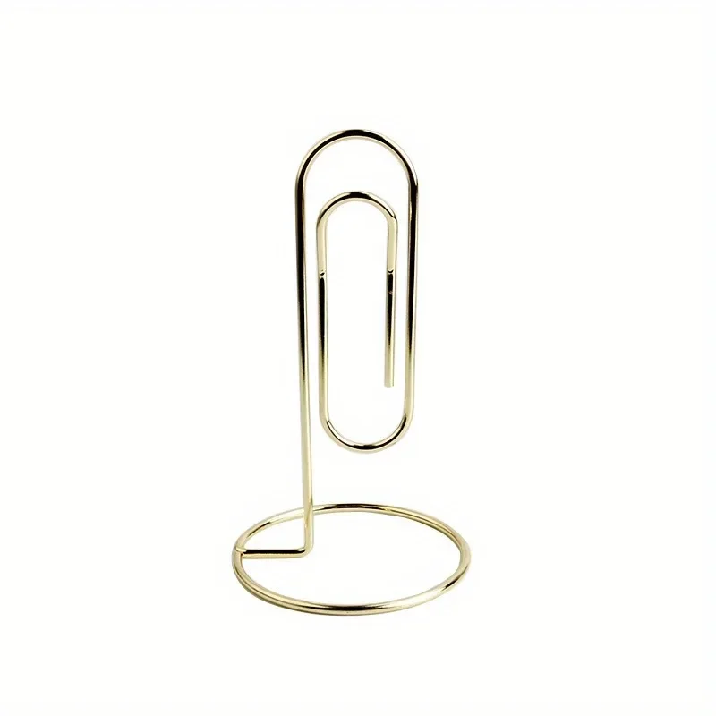 1PC Golden Rose Desk Clip Stylish Note Organizer Chic Office Decoration Accessory for Home And School