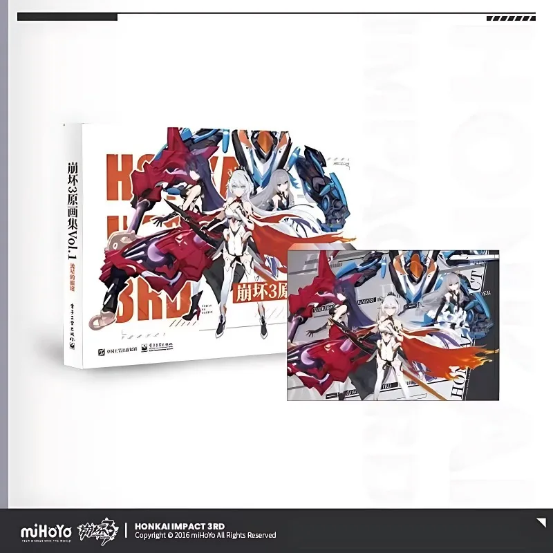 Honkai Impact 3rd Original Artbook TOM.1-3 MiHoYo Collapse Artbook Oficjalny Album z Grafiką Kolekcjonerska Książka Graficzna z Gry