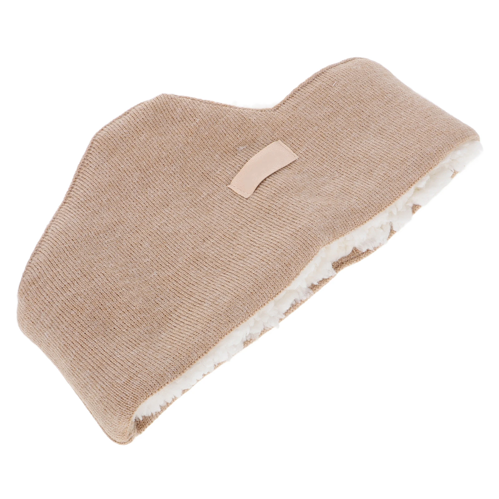 

Warm Winter Muffs For Men Women Adjustable Soft Fleece Warmers Sleep Protectors Beige Foldable Ear Cover For Cold Weather