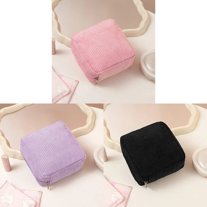 Kulturbeutel, Damenbinden-Beutel, Pad-Beutel, niedliche Kosmetik-Aufbewahrungstasche für Damen, kleine Make-up-Tasche, Kabeletui