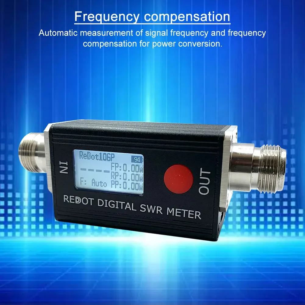 RD106P Digital SWR Meter 120W SWR&Power Meter FMB VHF UHF 80-999MHz Standing-wave Ratio 1.00-99.9 Support DMR Walkie Talkie