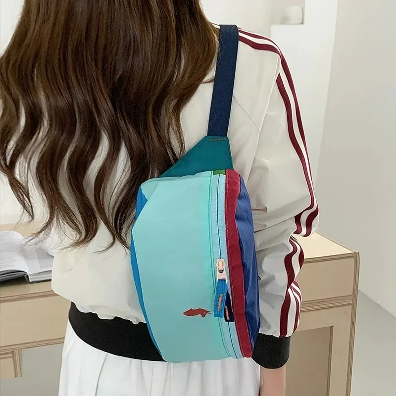 Fashionable Large Capacity Unisex Camel Design Waist Bag Chest Bag Outdoor Hiking Crossbody Bag Toiletry Cosmetic Pouch