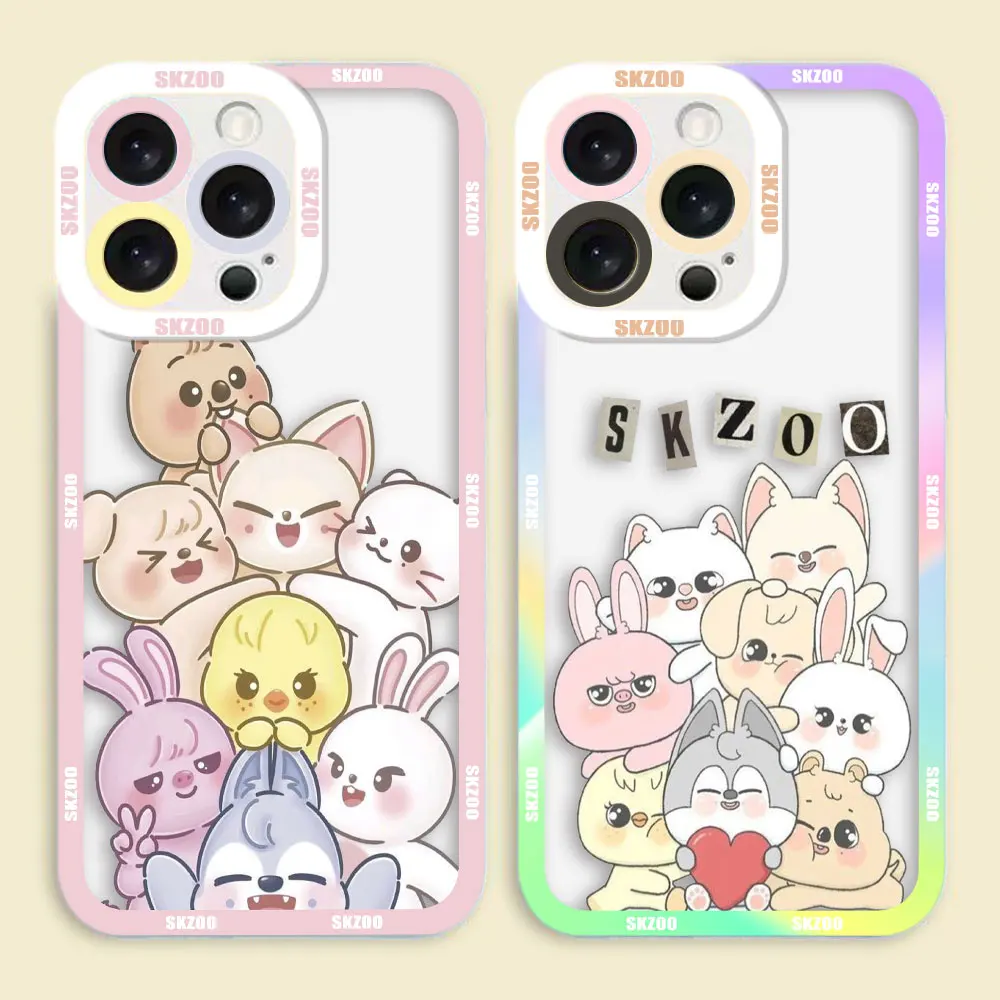 K-Kpop S-Stray S-Skzoo kids Clear Phone Case For Samsung Galaxy A02 A03 A03S A05 A05S A10 A10S A12 A13 A14 A15 J7 J6 J2 F12 Case