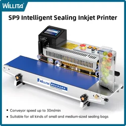 Willita SP9 Sealing Coding Machine For Expiry Date Barcode QR Code Plastic Bags Food Heat Sealer Vacuum Packaging Inkjet Printer