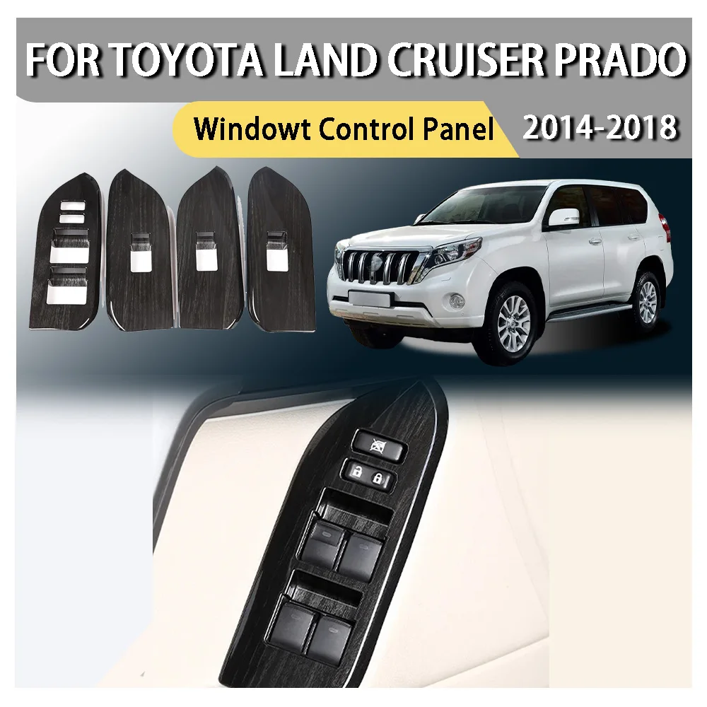 

Обновление автомобиля, украшение автомобиля, оконная панель управления для Toyota Land Cruiser Prado 2014 2015 2016 2017 2018, автомобильные аксессуары