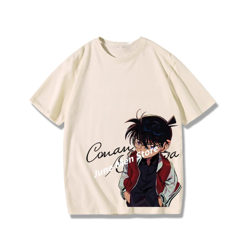 (Uniqlo）New Detective Conan Cotton Tshirt Men Streetwear Cotton Y2K T Shirt Summer Women Men Cotton Oversized Tshirt Men Clothes