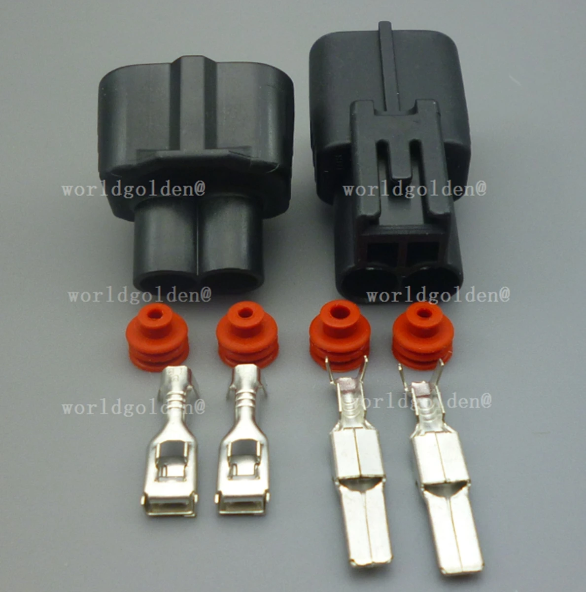 Conector de Cableado Automotriz Universal 6188-0259 6189-0425, Adaptador de Enchufe de Arnés de Cableado de 2 Pines de Grado de Competición para Modelos de Automóviles Universales