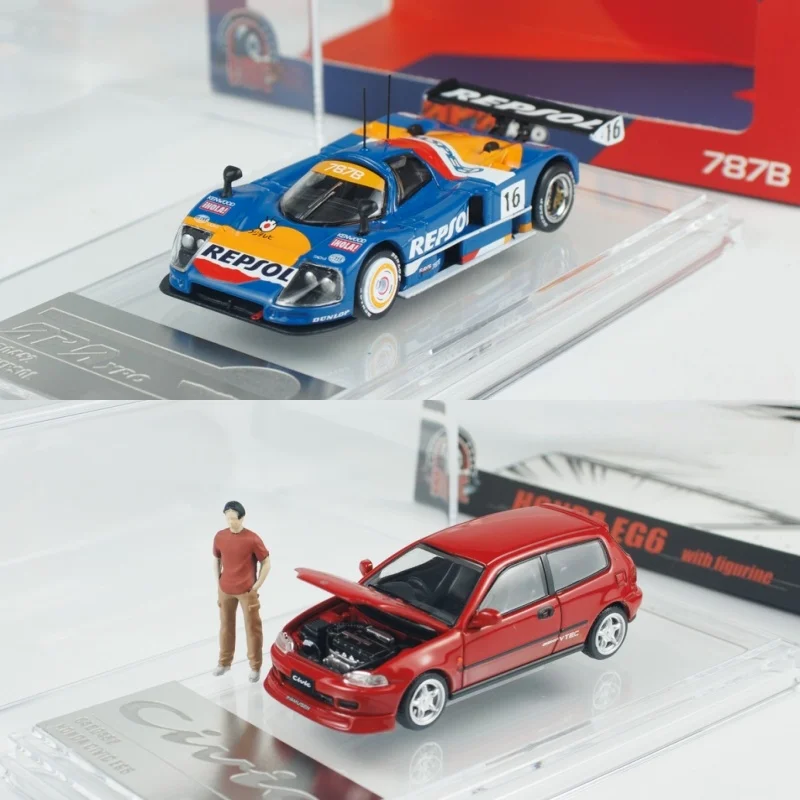 

BMC 1:64 Mazda 787B Модель автомобиля из литого под давлением сплава HONDA EG6 на выставке Фошань, игрушка в подарок мальчику, украшение для коллекции для взрослых.